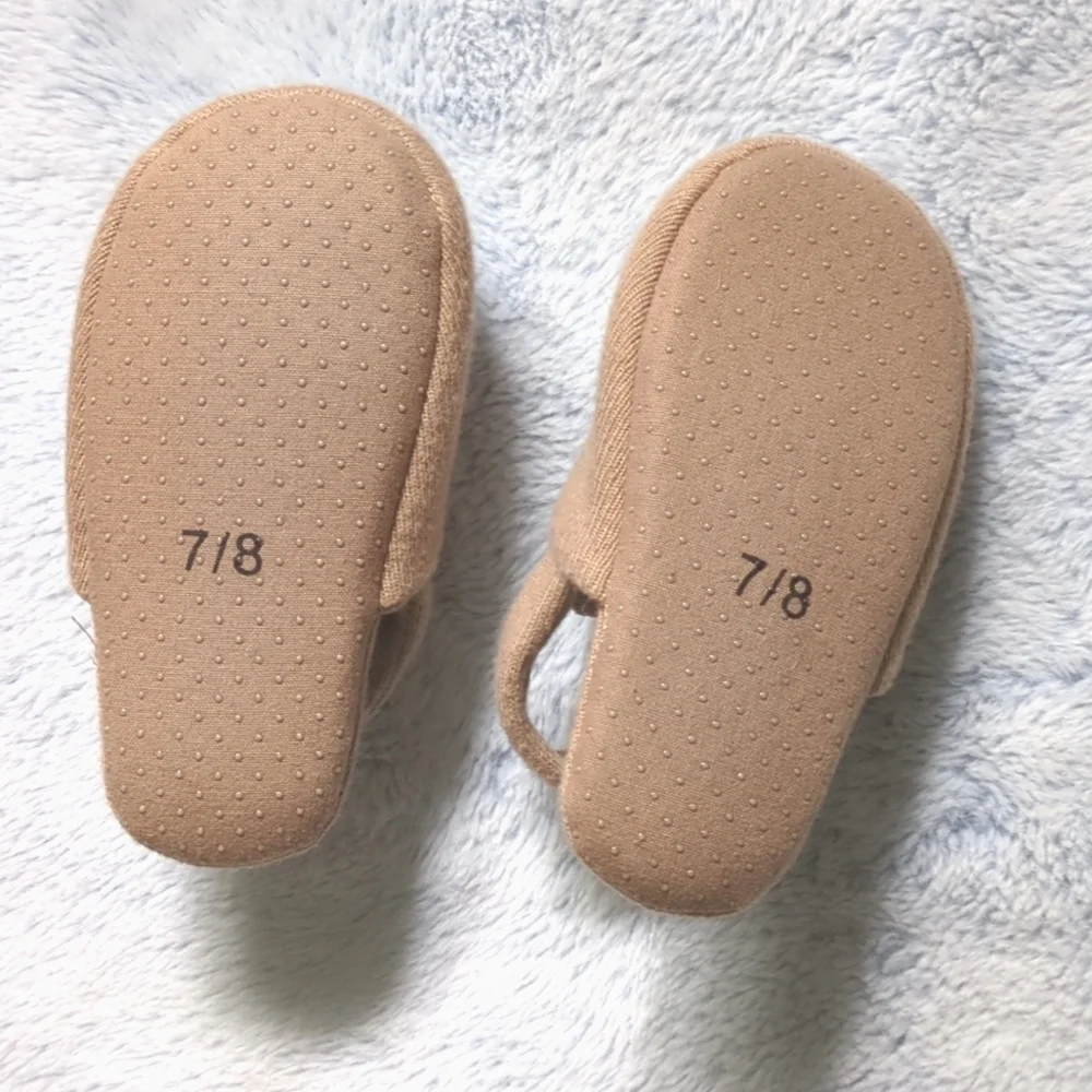 EUC Sz 7/8 babyGap Gap Baby Toddler Cashsoft Slippers 🐻 Brannan Bear Teddy